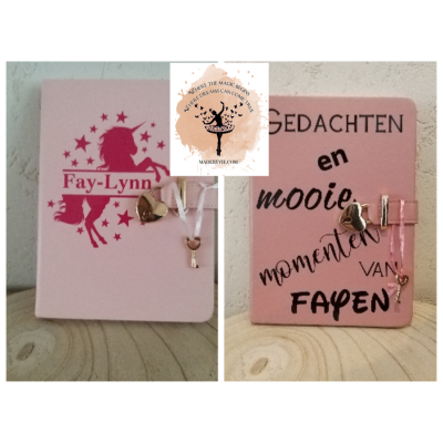 Personalized booklet with lock Personalized booklet with lock